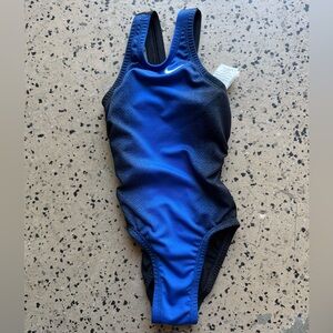 Nike girls Black and Blue Swimsuit 5/6